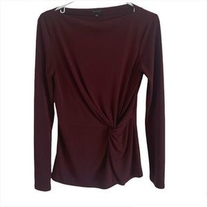 Burgundy 💜 Polyester Ann Taylor Top